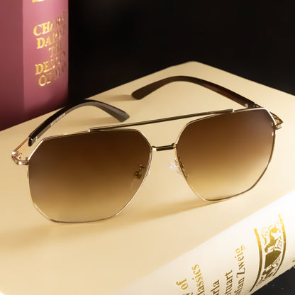 Climox Gold And Brown D12 Edition Sunglasses