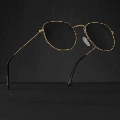 Alley Gold And Black Sunglasses