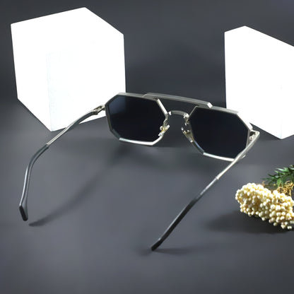 Celyn Silver And Black Sunglasses