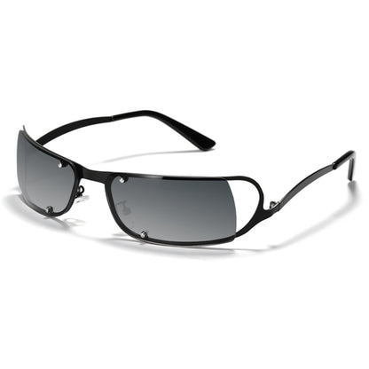 Mokon Black And Black Gradient Unisex Sunglasses