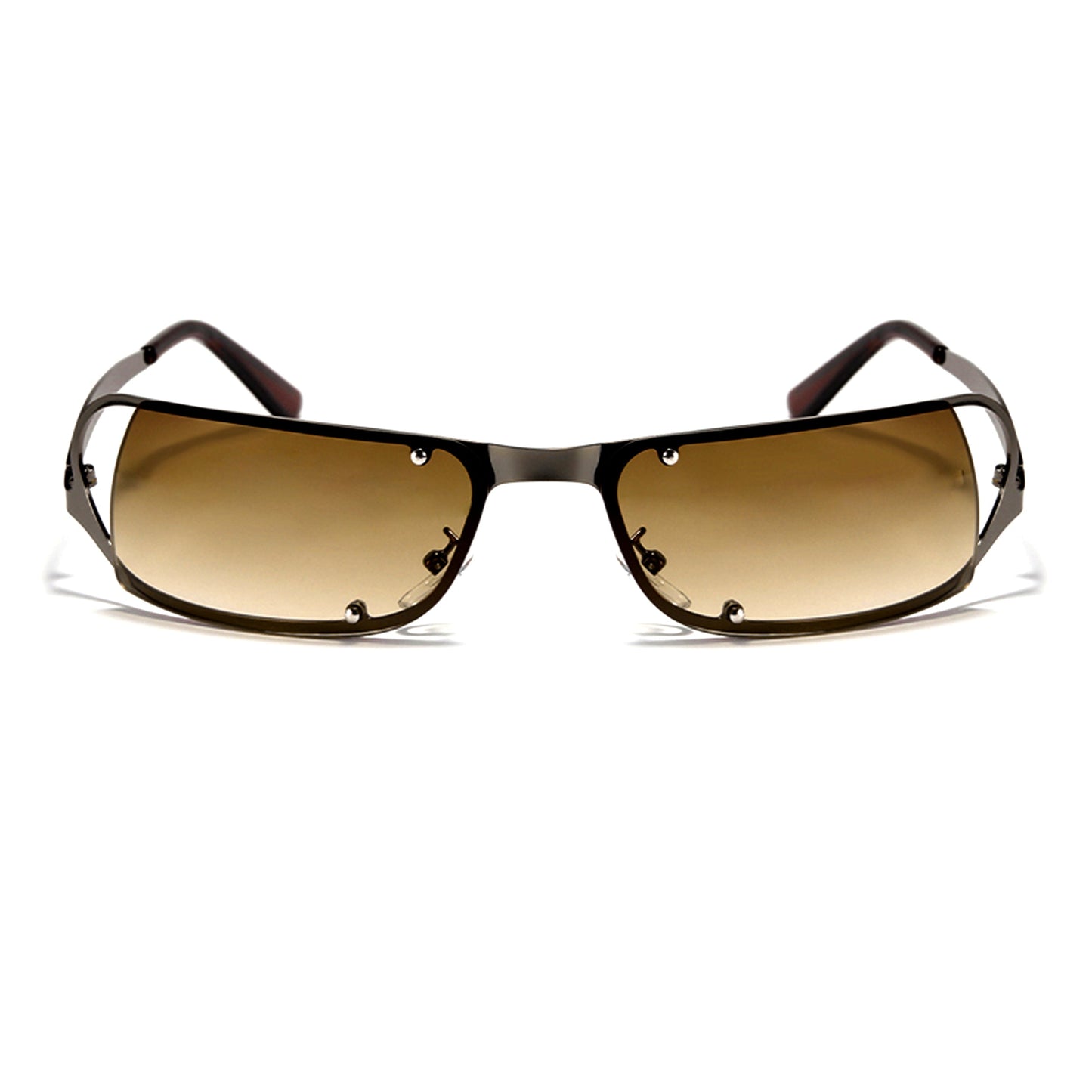 Mokon Black And Brown Gradient Unisex Sunglasses