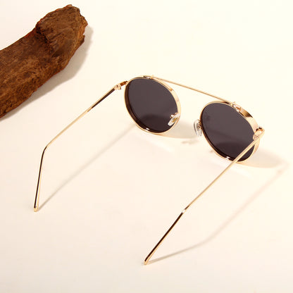 Laomi 002 Gold And Black Sunglasses