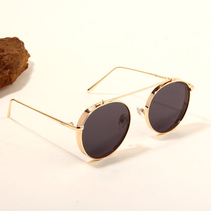 Laomi 002 Gold And Black Sunglasses