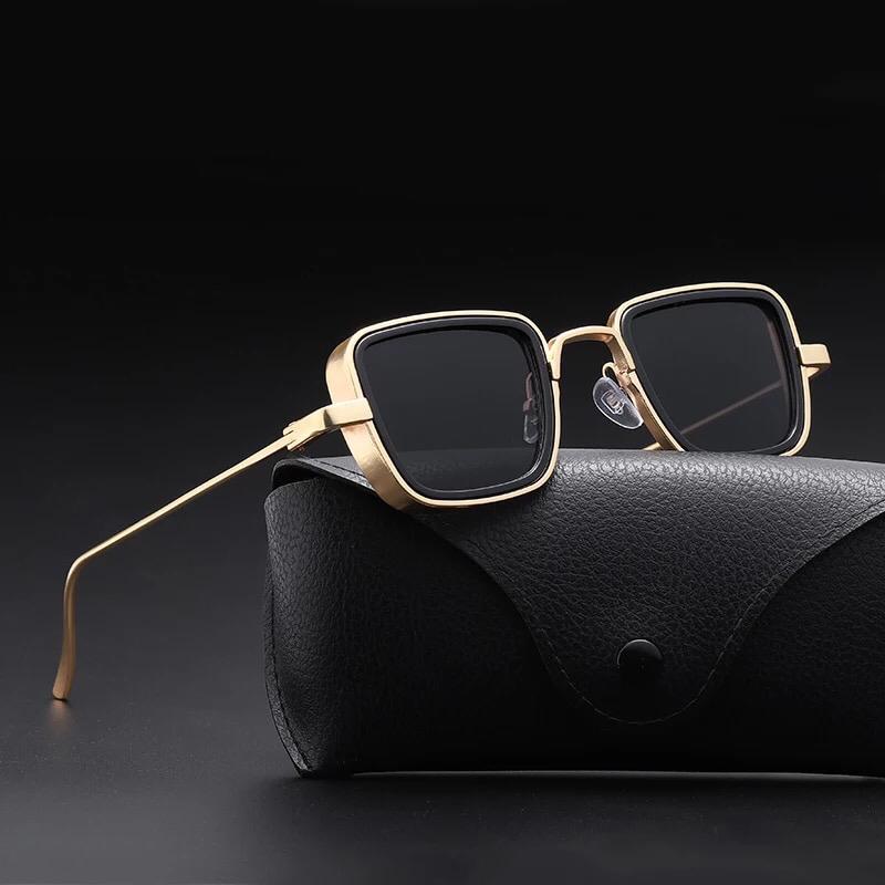 Enjelly Gold And Black Sunglasses